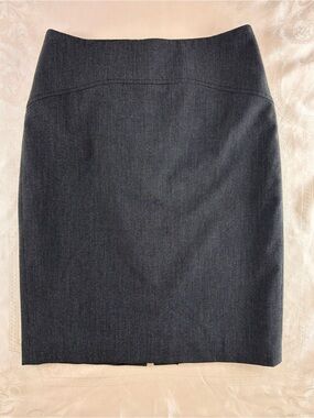 Freda’s Made in Canada Charcoal Grey Pencil Skirt Size 6 Y2K